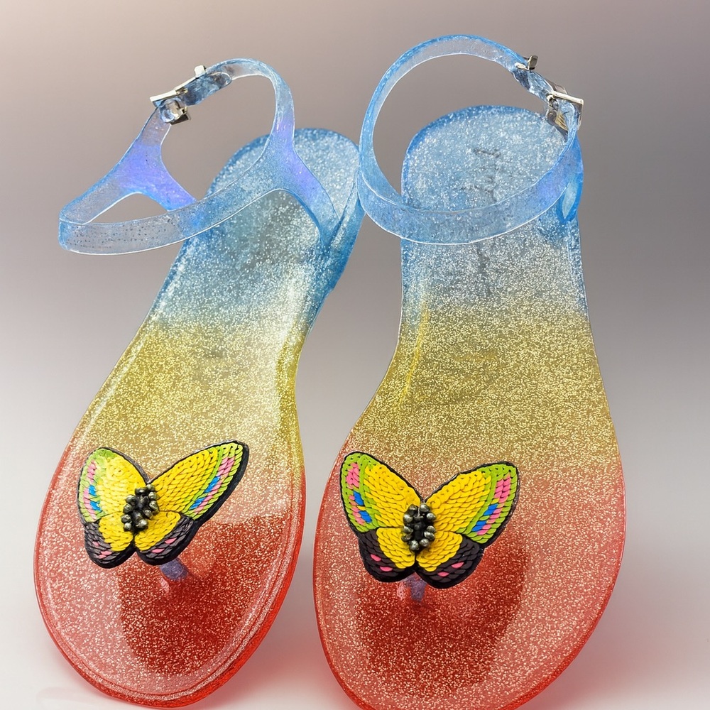 ✨ Glitter, Butterflies & Betsey Vibes – The Cutest Sandals Ever!🌈